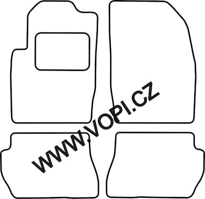 Autokoberce Mazda 2 2005 - 2011 Autofit (2837)